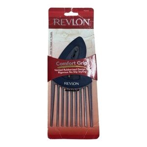 Vintage 2005 Revlon Comfort Grip Hair Pick Comb – Vented Rubberized Design